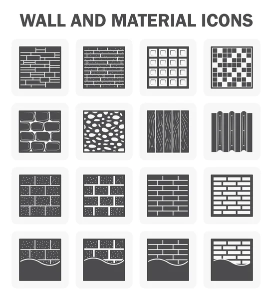 Conjunto de ícones de parede —  Vetores de Stock