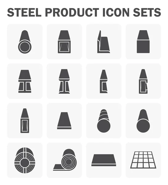Ícone de produto de aço —  Vetores de Stock