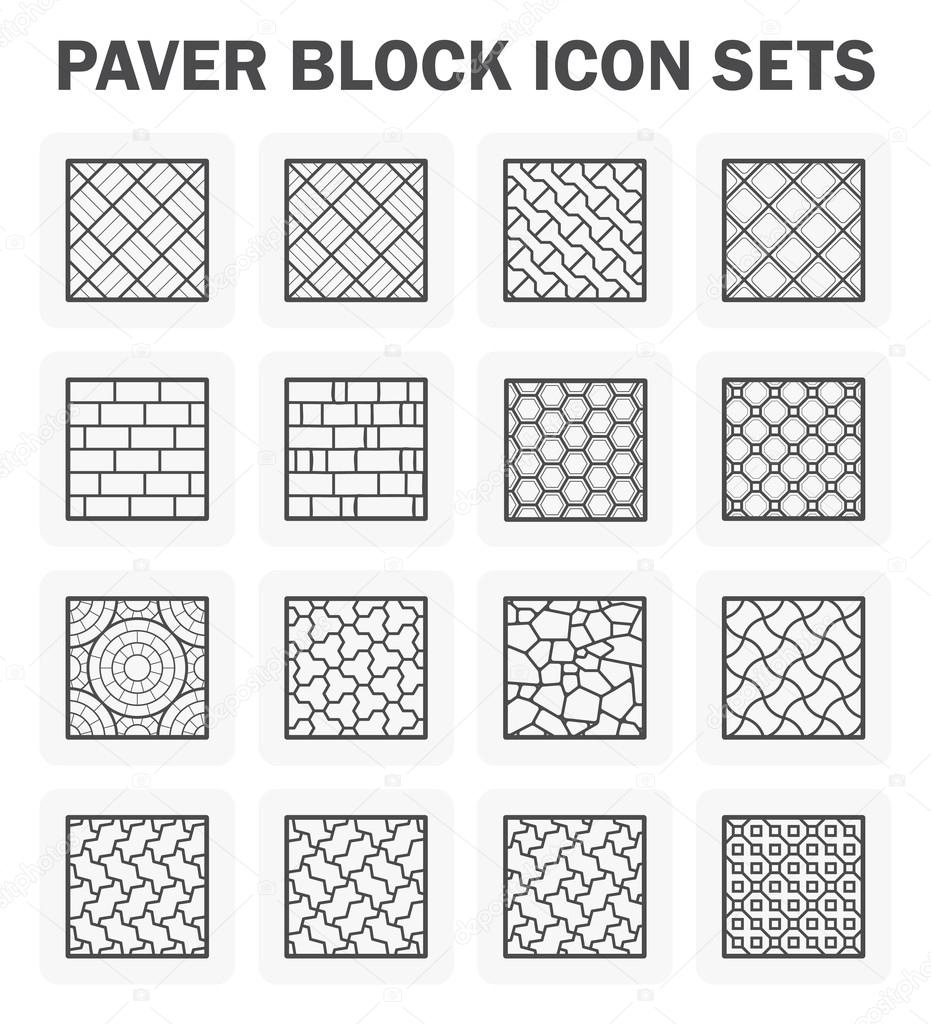 Paver block sets