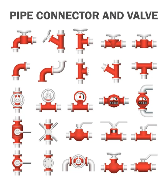 Vetor de conector de tubulação —  Vetores de Stock