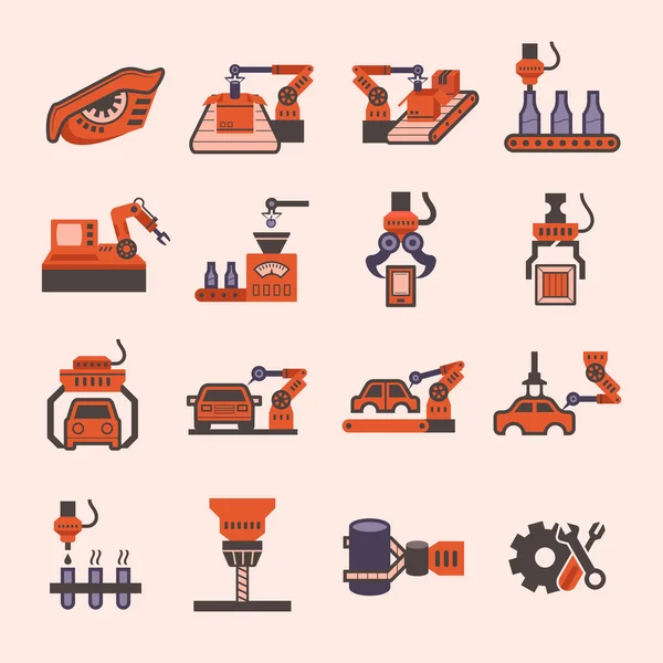 Robot vector icono — Vector de stock