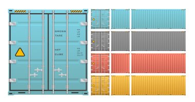 Cargo container vector clipart