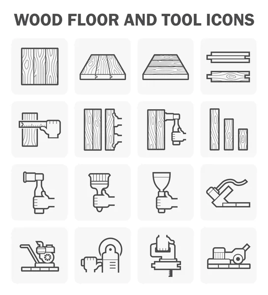 Icône plancher bois — Image vectorielle