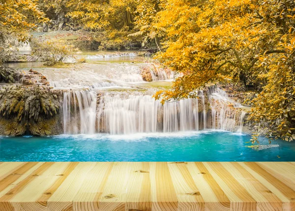 Erawan waterfall wood — Stock Photo, Image