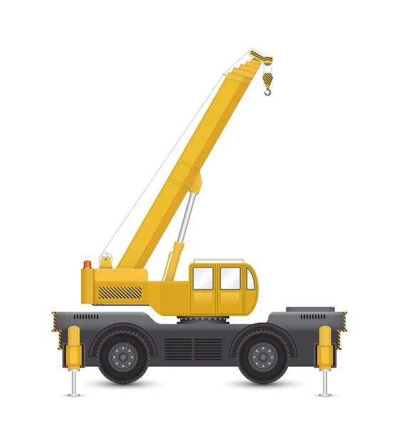 Mobile crane vector — Stock Vector
