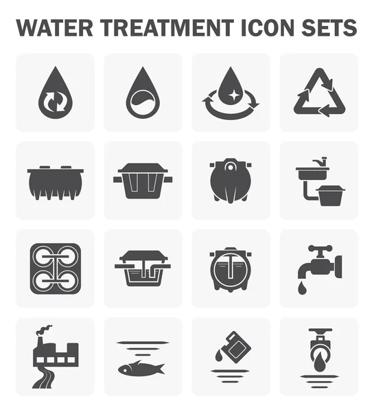 Conjunto de ícones de água — Vetor de Stock