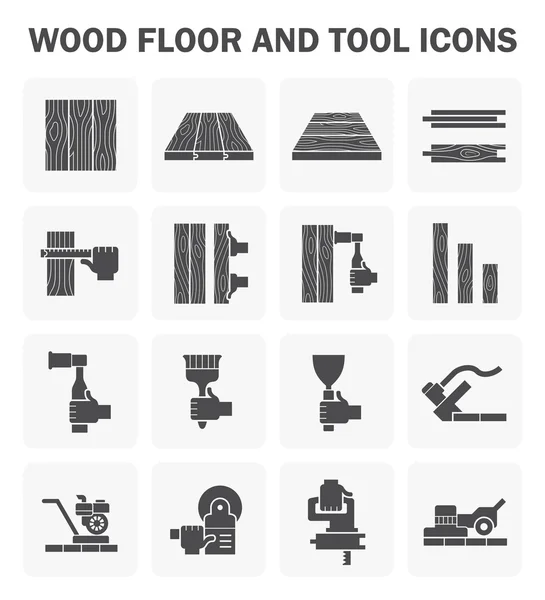 Icône plancher bois — Image vectorielle