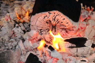 Ahşap kömürlerin yanma