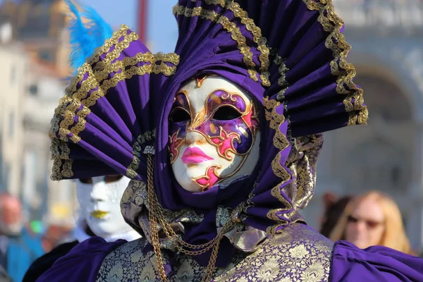 Masque Carnaval Vénitien Venise Italie Février 2017 — Photo