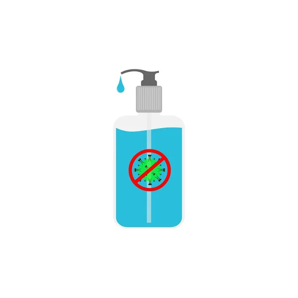 Hand Sanitizer Logo Vector Illustration Template — Stock Photo, Image