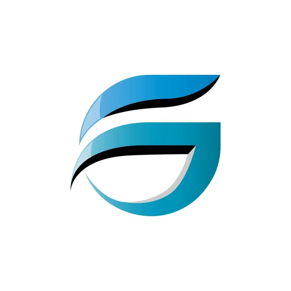 Harfi Logo Vektör Şablonu — Stok fotoğraf