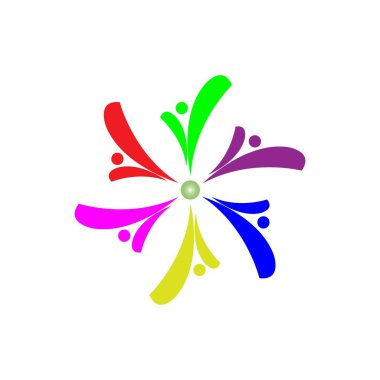 Topluluk Logosu bulmaca şablonu vektörü