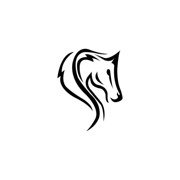 Horse Logo Vector Desain Images — Stock Vector
