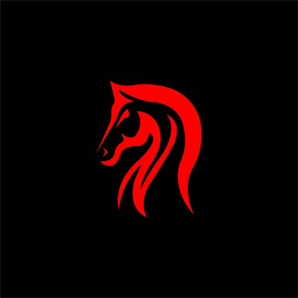 Imagens Desain Vetor Logotipo Cavalo —  Vetores de Stock