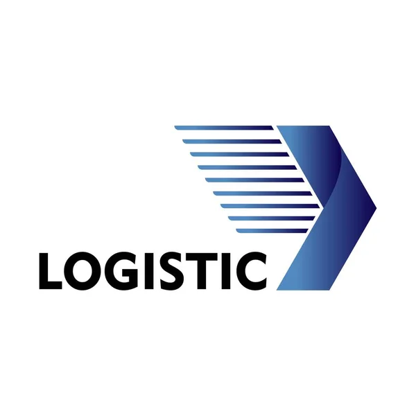 Logística Logotipo Transporte Icono Plantilla — Vector de stock