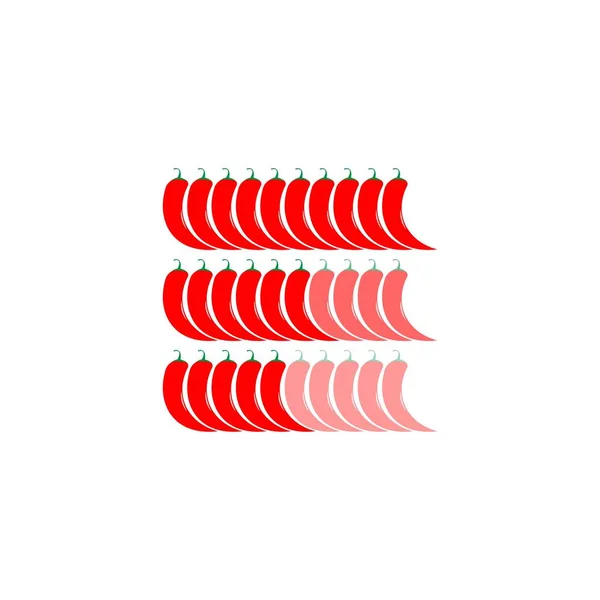 Chili Logo Vektör Ilüstrasyon Şablonu — Stok Vektör