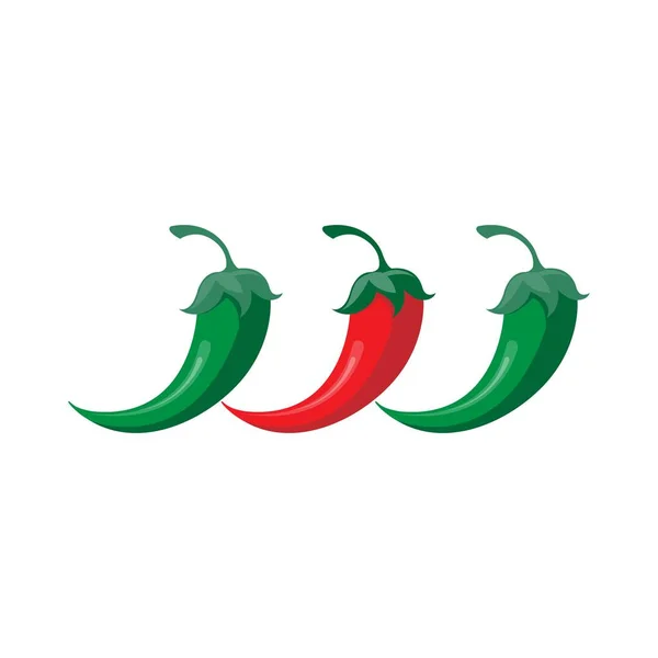 Chili Logotyp Vektor Ilustration Mall — Stock vektor