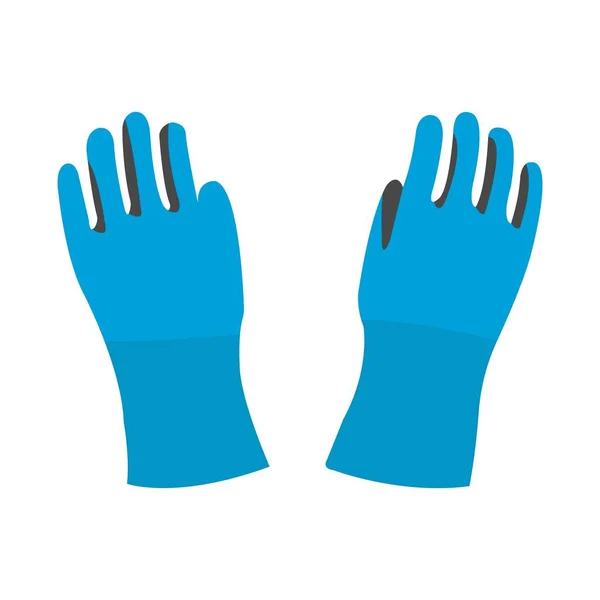 Hand Gloves Logo Illustration Template — Stock Vector