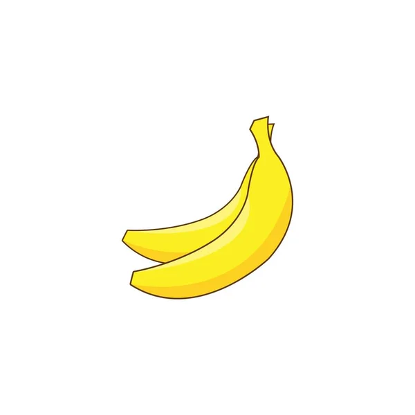 Banana Logo Vector Illustration Template — Stock Vector