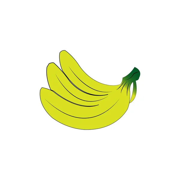 Plantilla Ilustración Vector Logotipo Plátano — Vector de stock