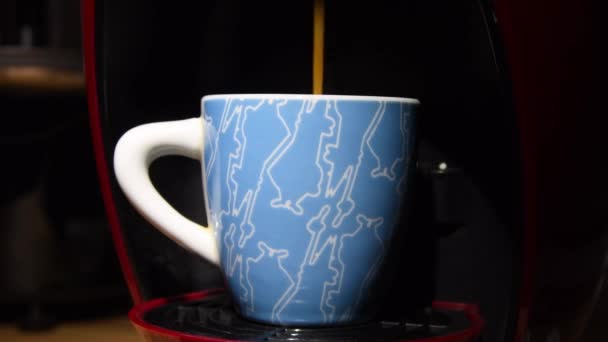 Coffee Dispenser Cup Coffee — Stock Video
