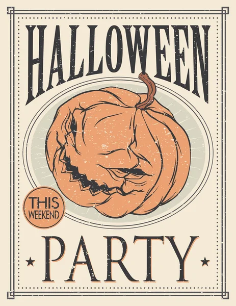 Poster di Halloween. Illustrazione vettoriale. — Vettoriale Stock