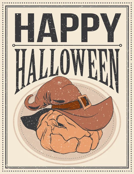 Poster di Halloween. Illustrazione vettoriale. — Vettoriale Stock