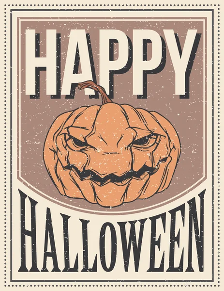 Halloween Poster. Vector illustration. — Stock Vector