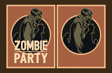 Zombi yeni yıl eğlencesi daveti.