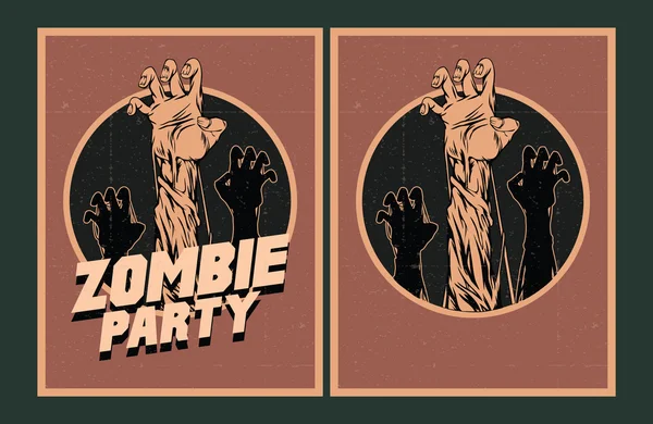 Zombi yeni yıl eğlencesi daveti.