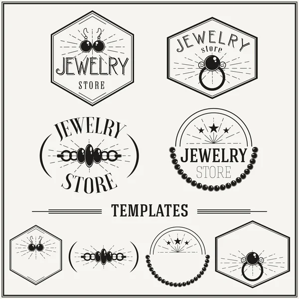 Ensemble d'insignes et logotypes vintage . — Image vectorielle