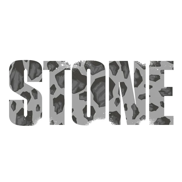 Señal de piedra — Vector de stock