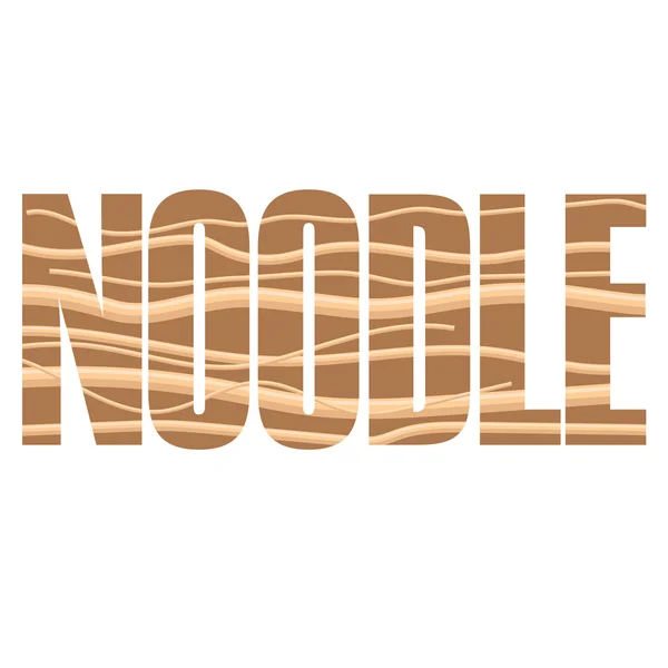 Noodle semn — Vector de stoc