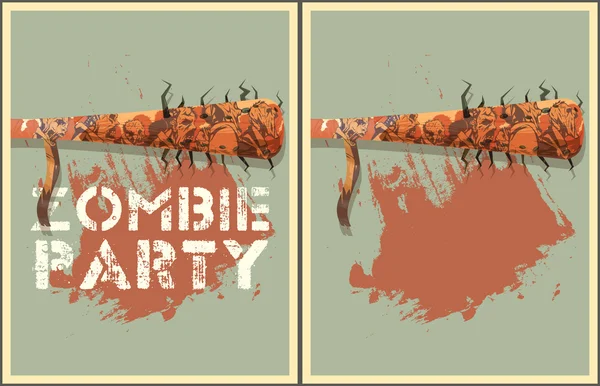 Illustration de fête zombie — Image vectorielle