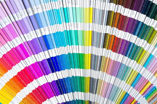 Carta Colores Abierta Aislado Colores Enfoque Selectivo — Foto de Stock