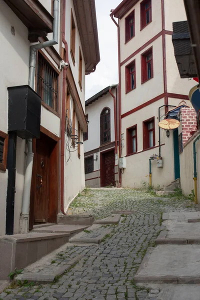Различные Виды Улиц Исторические Дома Анкара Вокруг Замка Анкара — стоковое фото