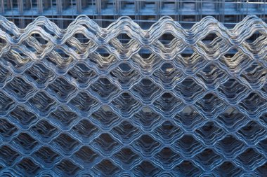 Hızlı çit yapımı için metal ağ. Arkaplan