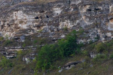 Doğu Avrupa 'nın tepe manzarası. Seyahat için popüler yerler. Moldova Yaşlı Orhei. Arkaplan