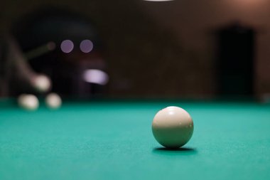 Seçici odaklı Rus bilardolarının soyut arkaplanı