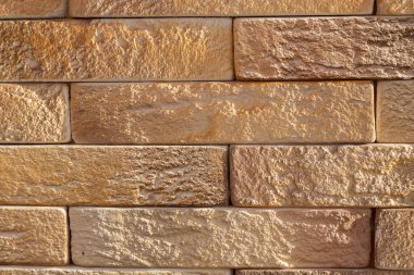 Dekoratif tuğla duvar dokusu. Tasarım için grafik bir kaynak. Arkaplan