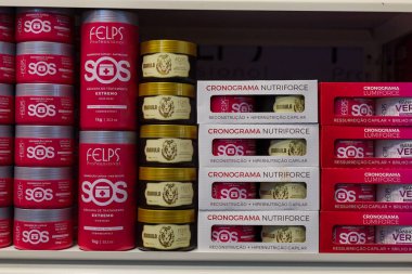 22 Ekim 2020 Iasi Romanya saç kozmetik ürünleri Profesyonelliği Felps. Seçici odaklı illüstrasyon arkaplanı