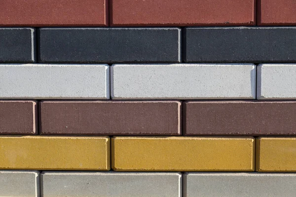 Bricks at the wholesale base of a building store. Background