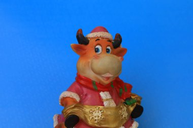 Doğu takvimine göre 2021 'in ana sembolü inek ya da boğa. Metin veya harf için boşluk kopyala