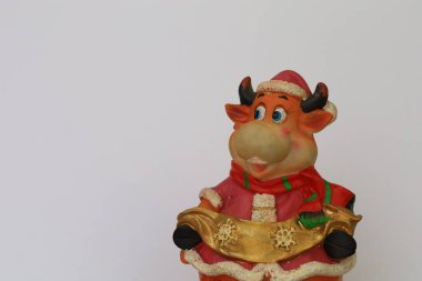 Doğu takvimine göre 2021 'in ana sembolü inek ya da boğa. Metin veya harf için boşluk kopyala