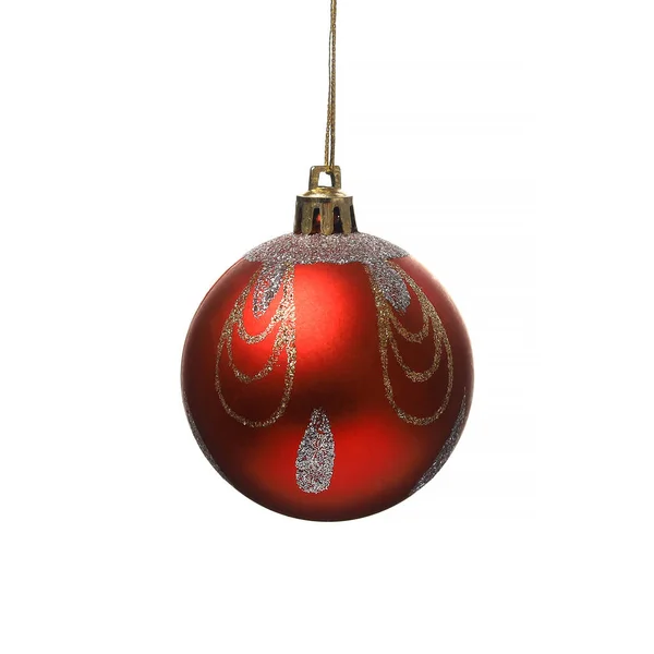 Κλασική Μπάλα Παραδοσιακή Για Διακόσμηση Ενός Χριστουγεννιάτικου Δέντρου Για Νέο — Φωτογραφία Αρχείου