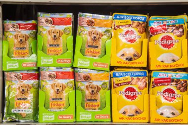 11 Şubat 2021 Balti Moldova Büyük zincir süpermarket, illüstrasyon.