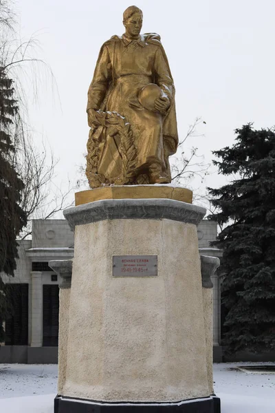 Gennaio 2021 Balti Beltsy Moldavia Monumento Milite Ignoto Simbolo Principale — Foto Stock