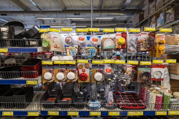 März 2021 Balti Moldawien Supermarkt Oder Großmarkt Warenabteilung Für Die — Stockfoto