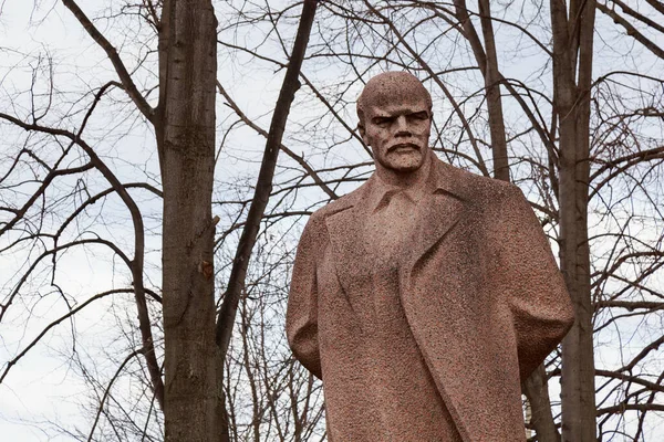 Março 2021 Balti Moldávia Monumento Vladimir Ilyich Lenin Editorial Ilustrativo — Fotografia de Stock