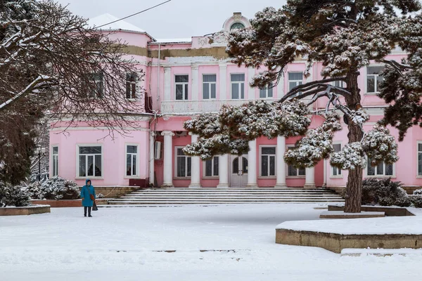 2021年2月1日市内のバルティまたはベルツィー モルドバ雪の寒い冬 挿絵画集 — ストック写真